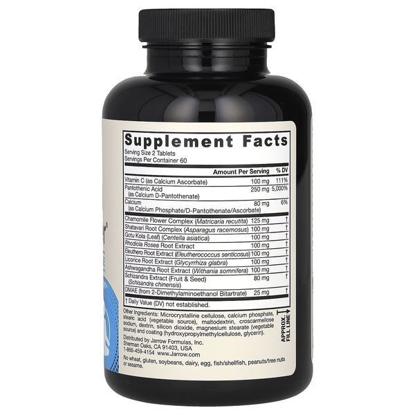 Оптимізатор надниркових залоз, Adrenal Optimizer, Jarrow Formulas, 120 таблеток