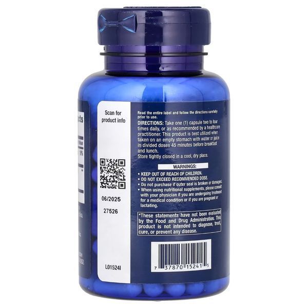 Ацетил L-карнітин, 500 мг, Acetyl-L-Carnitine, Life Extension, 100 вегетаріанських капсул
