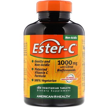 Естер-С з Біфлавоноідамі, Ester-C, American Health, 1000 мг, 180 таблеток