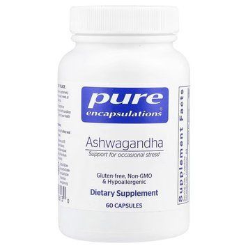 Ашваганда, 500 мг, Ashwagandha, Pure Encapsulations, 60 капсул