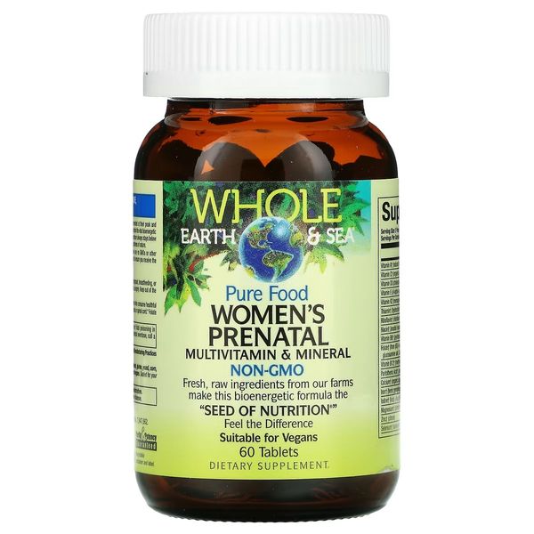 Мультивітаміни та мінерали для вагітних, Women's Prenatal Multivitamin & Mineral, Natural Factors, 60 таблеток