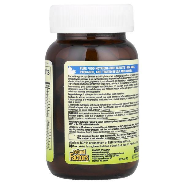 Мультивитамины и минералы для беременных, Women's Prenatal Multivitamin & Mineral, Natural Factors, 60 таблеток