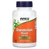 Одуванчик, экстракт корня, 500 мг, Dandelion Root, Now Foods, 100 вегетарианских капсул