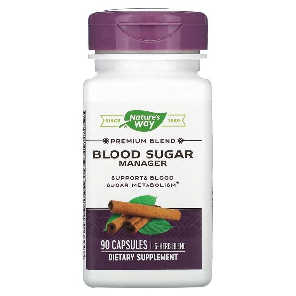 Трави для Зниження цукру, Blood Sugar, Nature's Way, 90 капсул