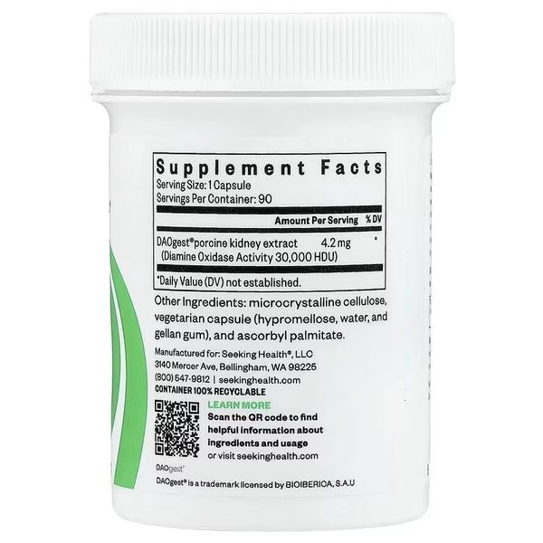 Гістаміновий дайджест, Histamine Digest, Seeking Health, 90 капсул