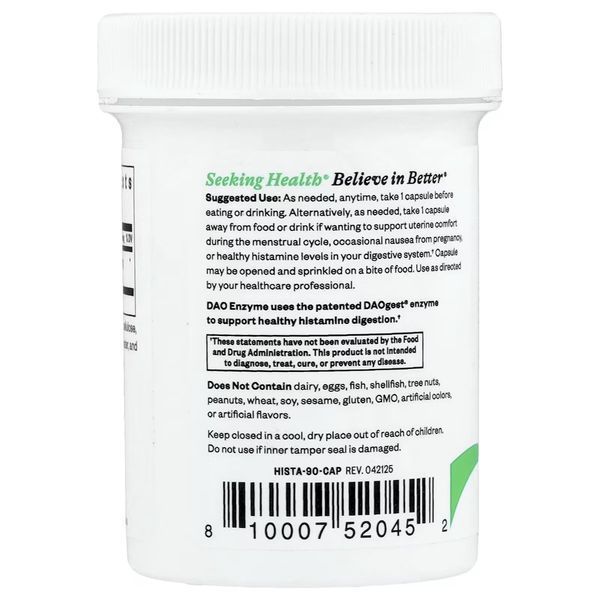 Гістаміновий дайджест, Histamine Digest, Seeking Health, 90 капсул