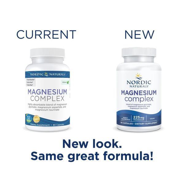 Комплекс магнію, 225 мг, Magnesium Complex, Nordic Naturals, 90 капсул
