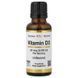 Витамин D3 в каплях, 50 мкг (2000 МЕ), без вкуса, Vitamin D3, California Gold Nutrition, 30 мл