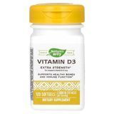 Витамин D3, 50 мкг (2000 МЕ), Vitamin D3, Extra Strength, Nature's Way, 120 гелевых капсул