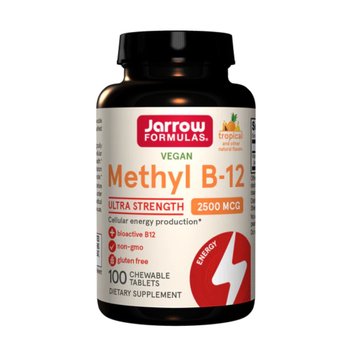 Метил B-12 2500 мкг, тропічний смак, Methyl B-12, Jarrow Formulas, 100 жувальних таблеток