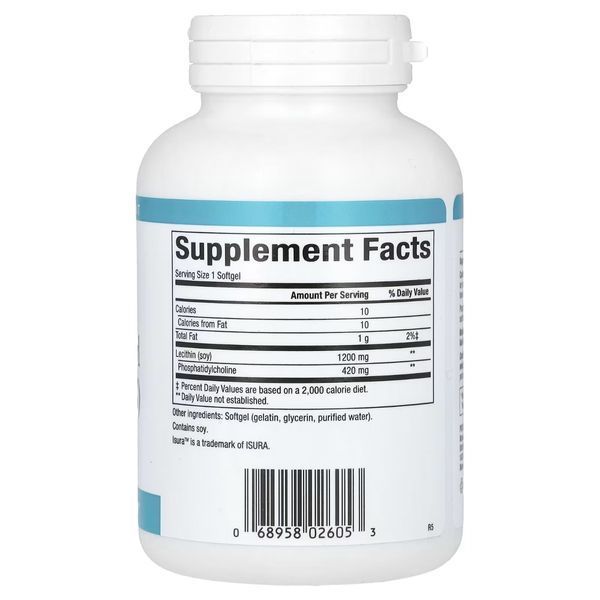 Фосфатидилхолін, 420 мг, Phosphatidyl Choline, Natural Factors, 90 гелевих капсул