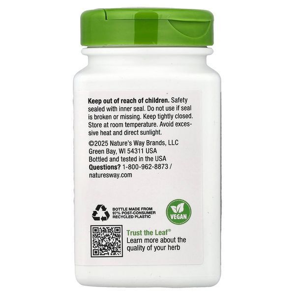 Корінь Лопуха, Burdock Root, Nature's Way, 475, 100 капсул