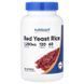 Красный дрожжевой рис, Red Yeast Rice, Nutricost, 120 капсул