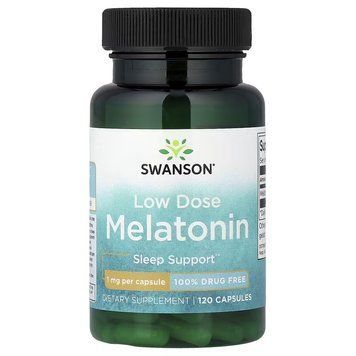Мелатонін, 1 мг, Low Dose Melatonin, Swanson, 120 капсул