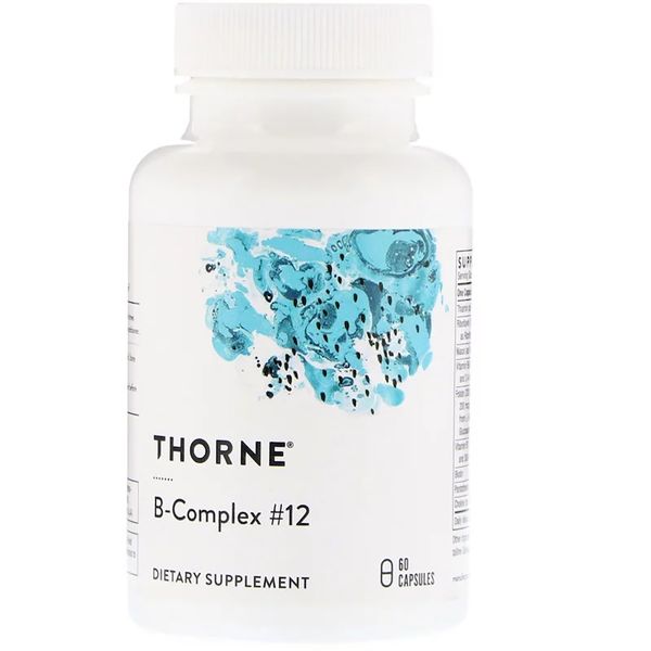 В-Комплекс №12, B-Complex 12, Thorne Research, 60 капсул