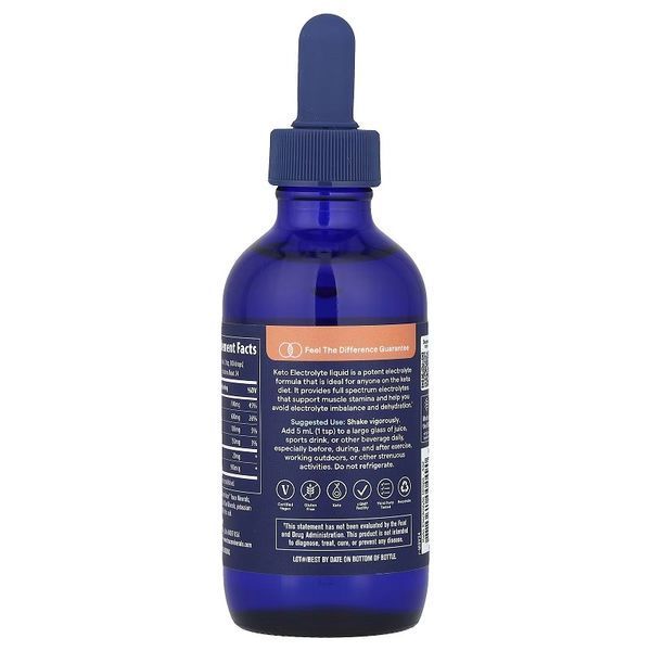 Електроліти-Кето у краплях, Keto Electrolyte, Trace, 118 мл