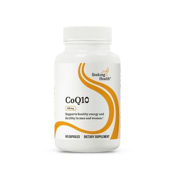 Коензим Q10, 100 мг, CoQ10, Seeking Health, 60 вегетаріанських капсул