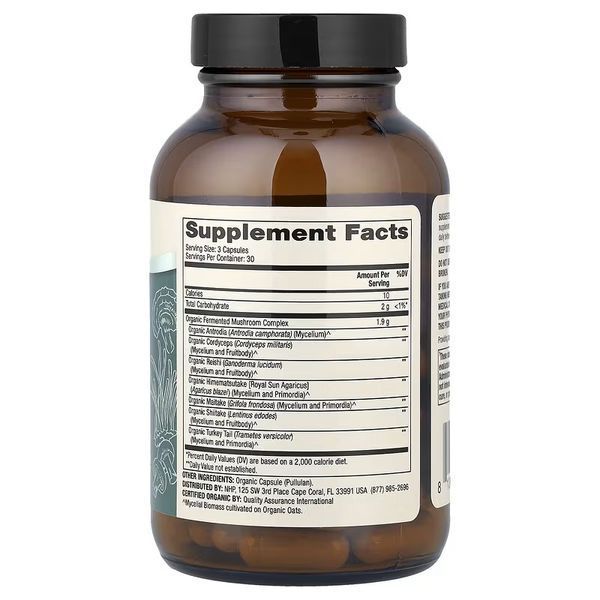 Комплекс ферментованих Грибов, Fermented Mushroom Complex, Dr. Mercola, 90 капсул