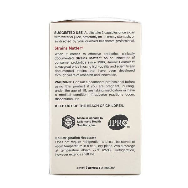 Пробіотики, 10 млрд КУО на порцію, Jarro-Dophilus EPS, Jarrow Formulas, 120 вегетаріанських капсул