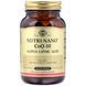 Коензим і Альфа Ліпоєва Кислота, Nutri-Nano CoQ-10 Alpha Lipoic Acid, Solgar, 60 капсул
