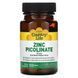 Цинк піколінат 25 мг, Zinc Picolinate, Country Life, 100 таблеток
