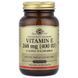 Вітамін Е, 268 мг (400 МО), Vitamin E, Solgar, 100 гелевих капсул
