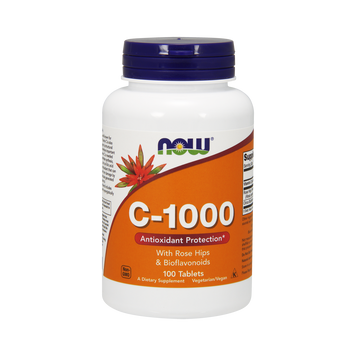 Вітамін С-1000 з Шипшиною + Біофлавоноїди, Now Foods, 100 таблеток