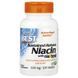 Ніацин, Вітамін В3, 500 мг, Sustained-Release Niacin with niaXtend, Doctor's Best, 120 таблеток