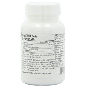 СОД Ферменты 235 мг, Source Naturals, 90 таблеток