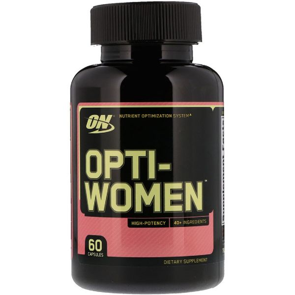 Мультивітаміни для Жінок, Opti-Women, Optimum Nutrition, 60 капсул