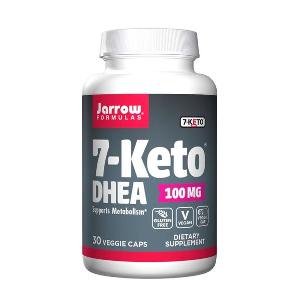 7-KETO (Дегідроепіандростерон), 100 Мг, Jarrow Formulas, 30 вегетаріанських капсул