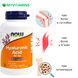 Гіалуронова Кислота + МСМ, 50 мг, Now Foods, 120 вегетаріанських капсул