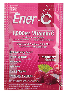 Вітамінний Напій для Підвищення Імунітету, Смак Малини, Vitamin C, Ener-C, 1 пакетик