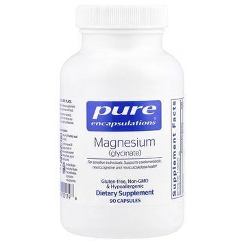 Магний глицинат, Magnesium Glycinate, Pure Encapsulations, 90 капсул