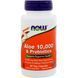 Алоэ 10 000 & Пробиотики, Now Foods, 60 вегетарианских капсул