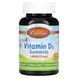 Вітамін D3 Дитячий, 1000 МО, смак фруктів, Kid's Vitamin D3 Gummies, Carlson, 60 вегетаріанських жувальних цукерок