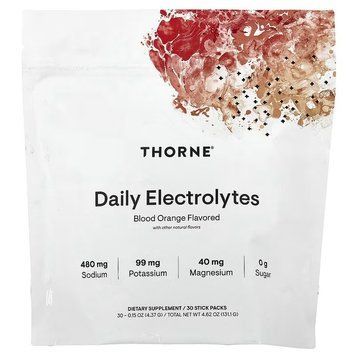 Електроліти, смак сицилійського апельсина, Daily Electrolytes, Thorne, 30 стиків