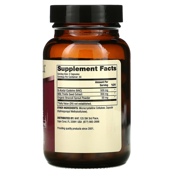 NAC с расторопшей, 500 мг, NAC with Milk Thistle, Dr. Mercola, 60 капсул