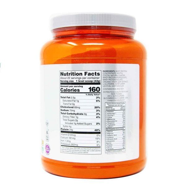 Сироватковий Протеїн, смак вершкового шоколаду, Whey Protein, Now Foods, порошок 907 гр