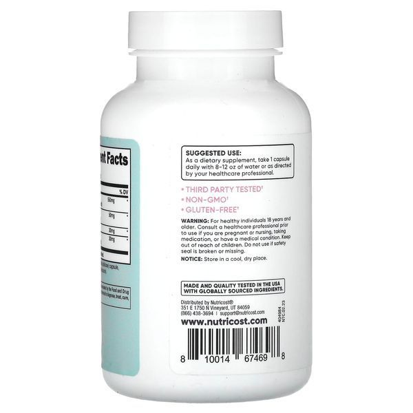 Комплекс для жінок із клопогоном, Women, Black Cohosh with Dong Quai, DIM & Chaste Berry Extract, Nutricost, 120 капсул