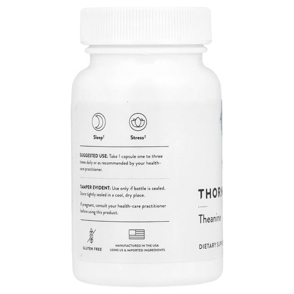 Теанін, Theanine, Thorne, 90 капсул