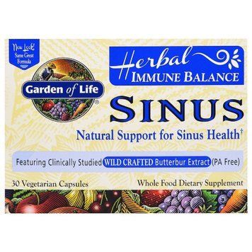 Травяной Комплекс для поддержки иммунитета, Herbal Immune Balance Sinus, Garden of Life, 30 вегетарианских капсул
