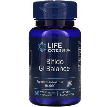 Пробіотики, Bifido GI Balance, Life Extension, 60 вегетаріанських капсул