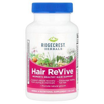 Комплекс від Випадіння Волосся для Жінок, Hair ReVive, RidgeCrest Herbals, 120 капсул