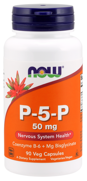 P-5-P (піридоксальфосфат) 50мг, Now Foods, 90 вегетаріанських капсул