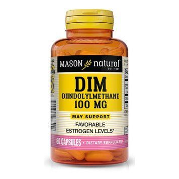 Дііндолілметан 100мг, DIM Diindolylmethane, Mason Natural, 60 капсул