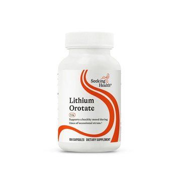 Літій оротат, 5 мг, Lithium Orotate, Seeking Health, 100 вегетаріанських капсул