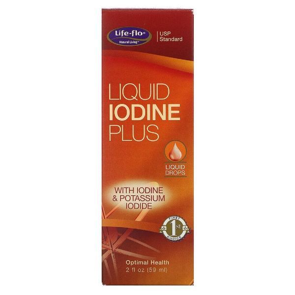 Рідкий Йод плюс, Liquid Iodine Plus, Life-flo, 59 мл (2 рідких унції)