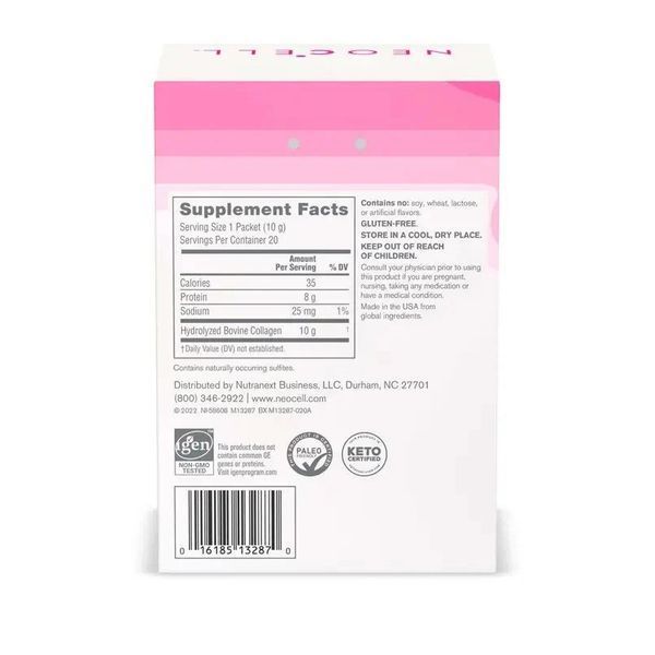 Пептиди Супер Колагену, 10 г, Super Collagen Peptides, NeoCell, 20 стіків