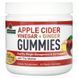 Яблочный уксус с имбирем, 500 мг, Apple Cider Vinegar+Ginger Gummies with The Mother, Nature's Answer, 45 жевательных конфет